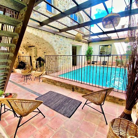 Gite De Groupe 9Ch Ou 3 Gites Independants De 3Ch - Patio Et Piscine Interieure Chauffee Toute L'Annee Vallon-Pont-d'Arc Ngoại thất bức ảnh