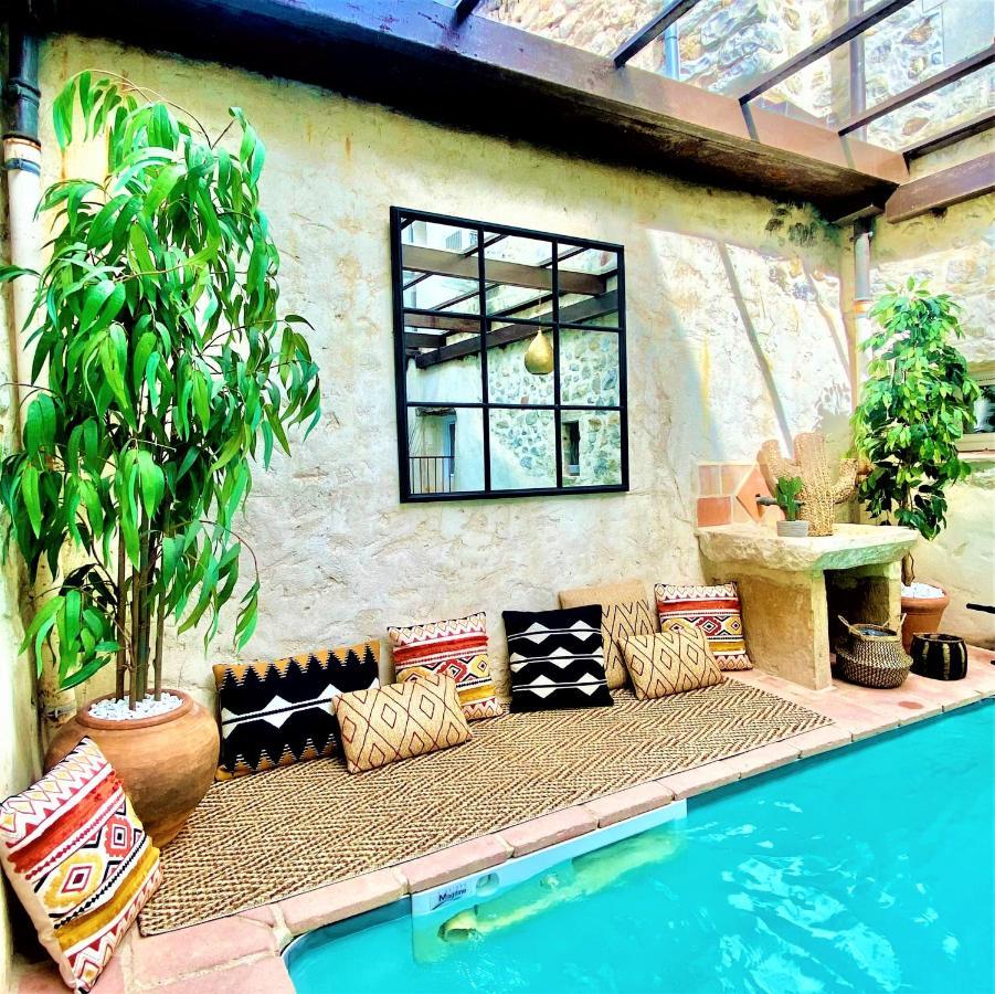 Gite De Groupe 9Ch Ou 3 Gites Independants De 3Ch - Patio Et Piscine Interieure Chauffee Toute L'Annee Vallon-Pont-d'Arc Ngoại thất bức ảnh