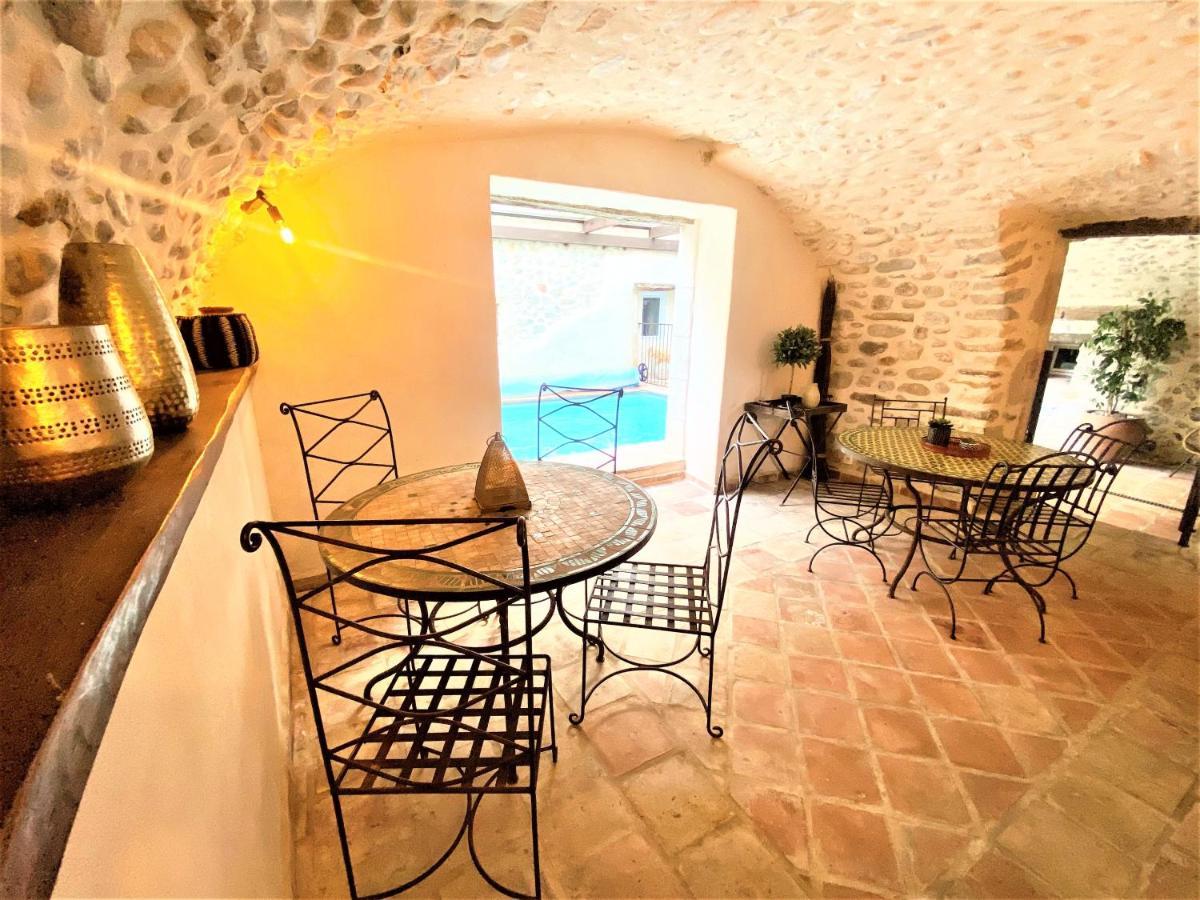 Gite De Groupe 9Ch Ou 3 Gites Independants De 3Ch - Patio Et Piscine Interieure Chauffee Toute L'Annee Vallon-Pont-d'Arc Ngoại thất bức ảnh