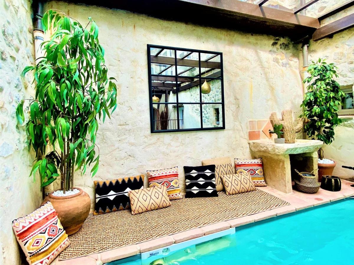 Gite De Groupe 9Ch Ou 3 Gites Independants De 3Ch - Patio Et Piscine Interieure Chauffee Toute L'Annee Vallon-Pont-d'Arc Ngoại thất bức ảnh