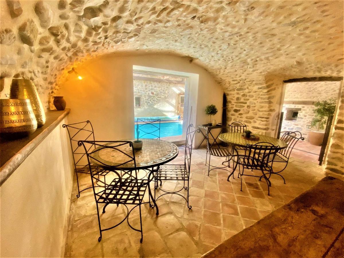 Gite De Groupe 9Ch Ou 3 Gites Independants De 3Ch - Patio Et Piscine Interieure Chauffee Toute L'Annee Vallon-Pont-d'Arc Ngoại thất bức ảnh